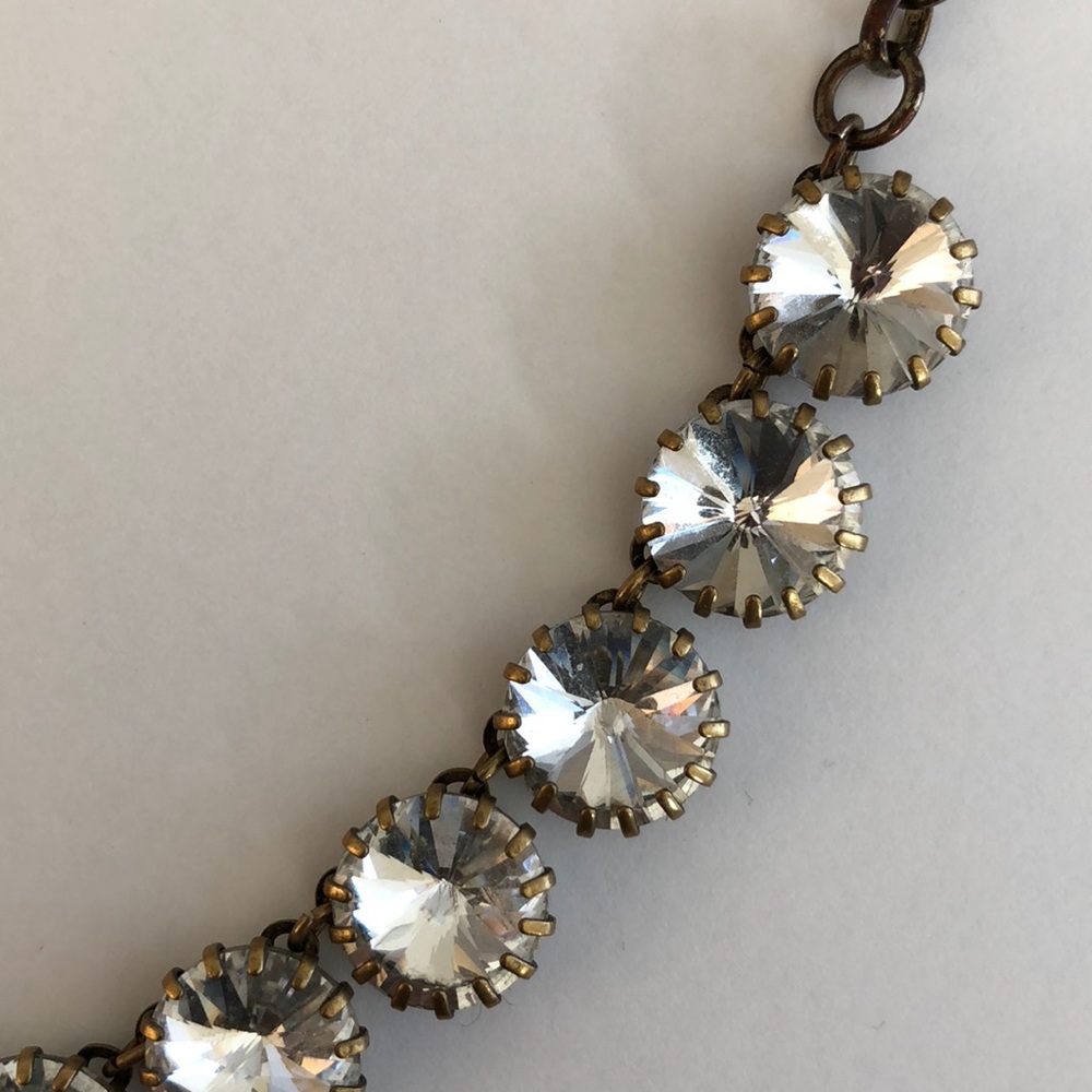 💎J.Crew clear Venus flytrap crystal necklace - Picture 3 of 3
